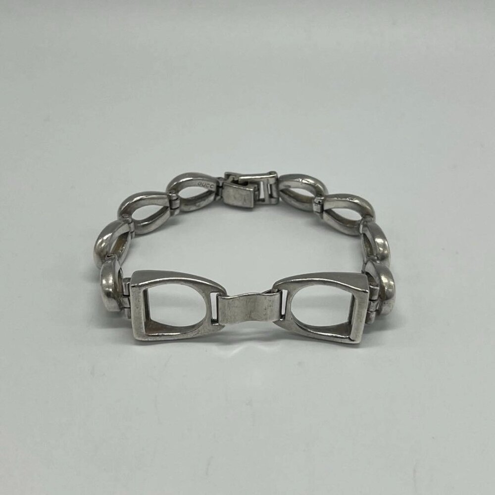 Gucci Horsebit Chain Bracelet SV 925 old - Picture 1 of 15